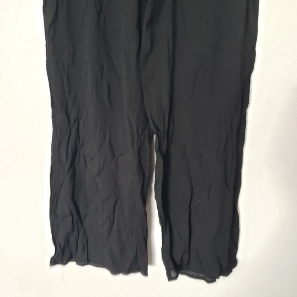 Fortune + Ivy Women's 1X Black Beachy Pants Lightweight Summer Stitch Fix - Picture 2 of 5